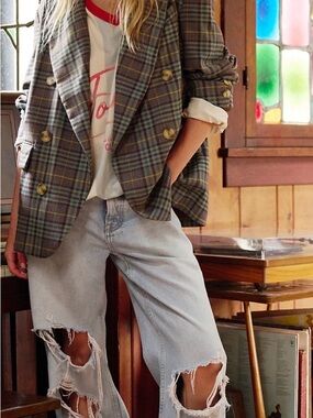 Free People Dean Double-Breasted Blazer